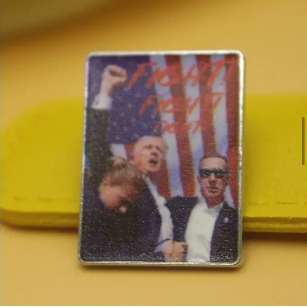 3/$25 Fight, Fight, Fight Donald J. Trump Unisex Political Pin